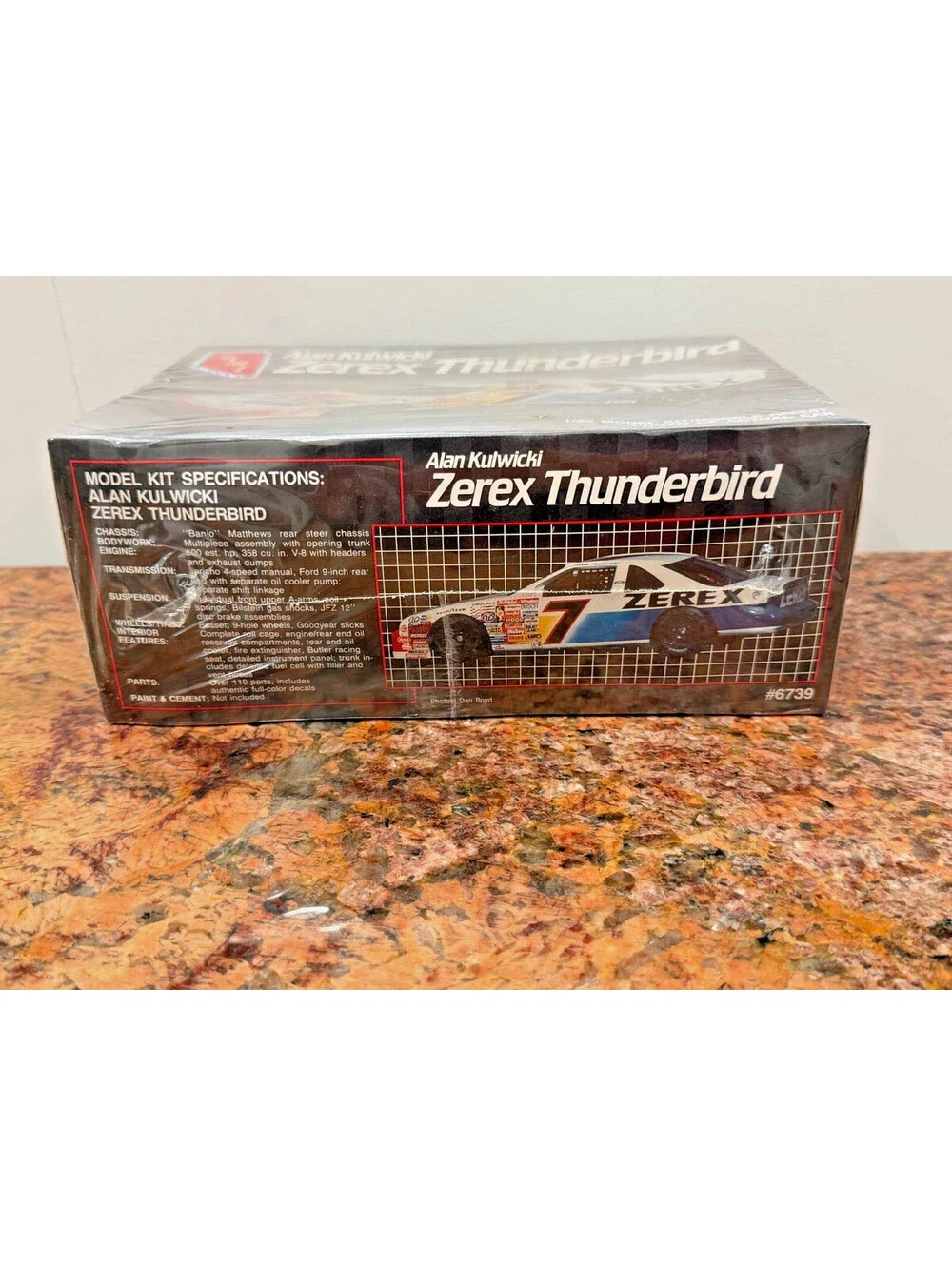 Vintage AMT Ertl Alan Kulwicki Zerex Thunderbird Model Kit